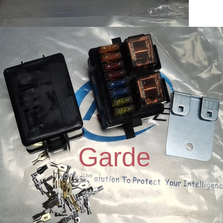 Insurance ribbon 2-way relay fuse box