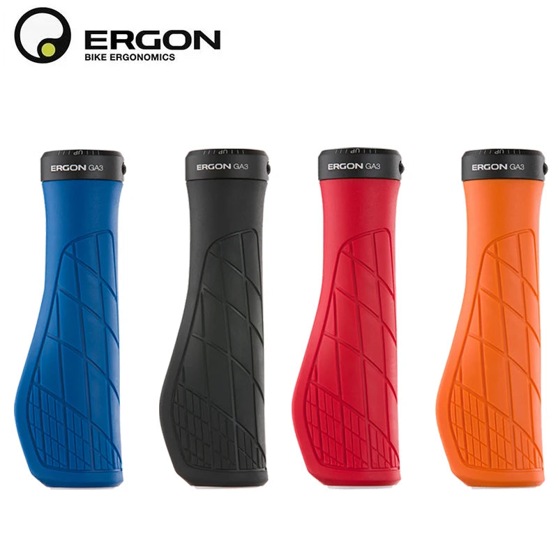 Ergon GA3 Ergonomic All-Mountain Bike Grips Comfort & Wrist Support for MTB Trail Non-Slip Mountain Road Bike Handle Accessories