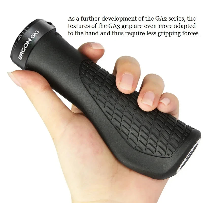 Ergon GA3 Ergonomic All-Mountain Bike Grips Comfort & Wrist Support for MTB Trail Non-Slip Mountain Road Bike Handle Accessories