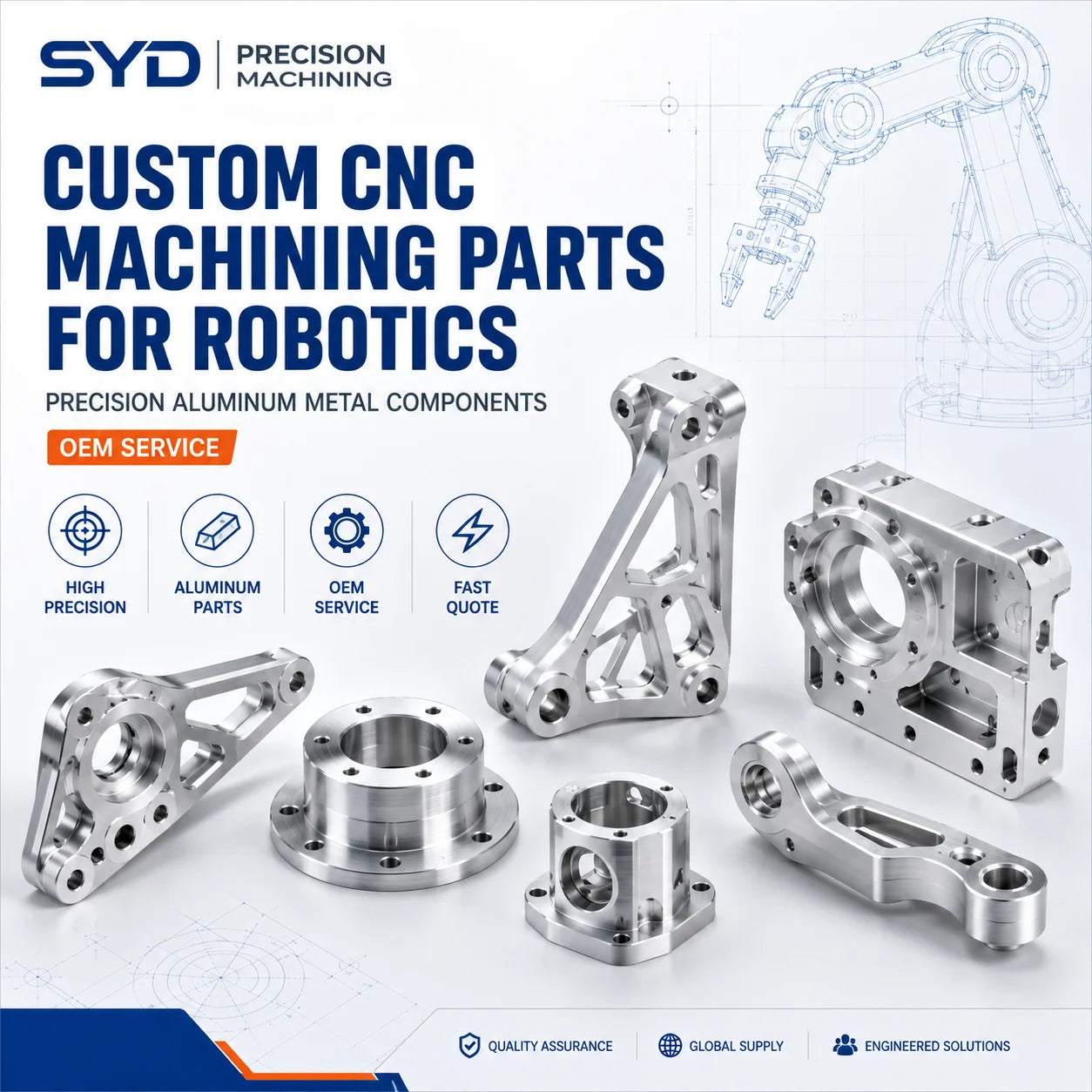 Custom CNC Machining Service for Precision Metal Parts | 1pc Prototype Accepted