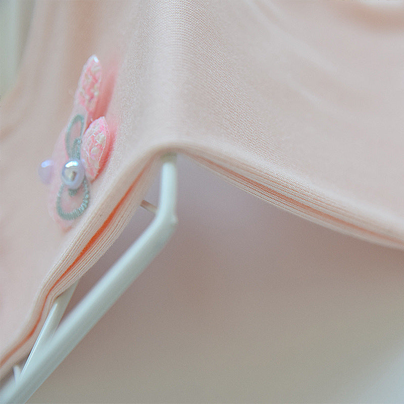 Girls wearing underwear and spring clothes