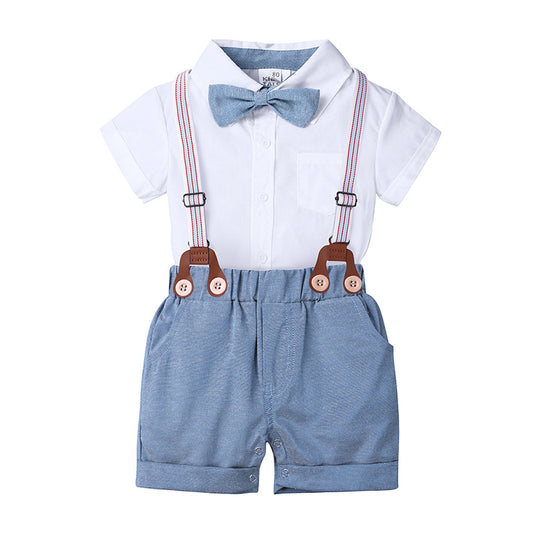 Gentleman's dress baby jumpsuit