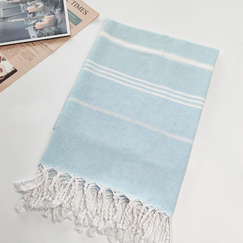 Turkish Beach Towel Striped Fringe Quick-Dry Large Size Cotton Bath Towel Multiple Styles Wholesale