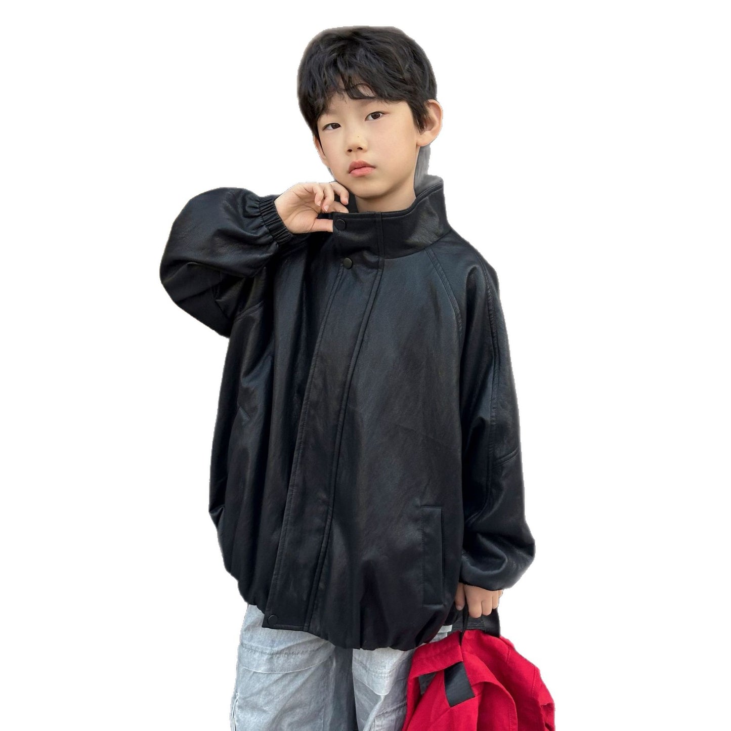 Chaqueta de cuero para niños para hombre