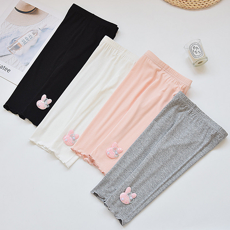 Girls wearing underwear and spring clothes