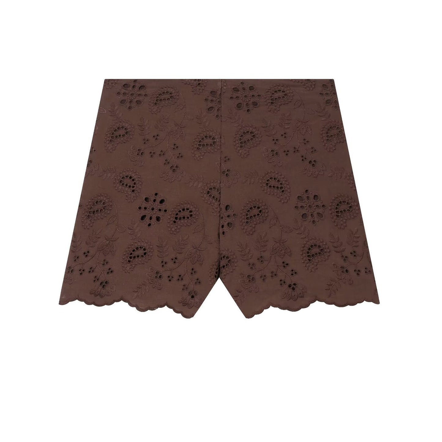 Spicy girl hollow embroidery casual shorts