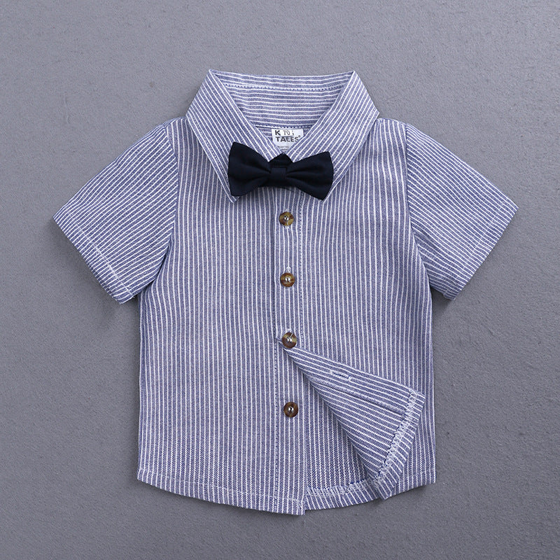 Gentleman's tie shirt overalls