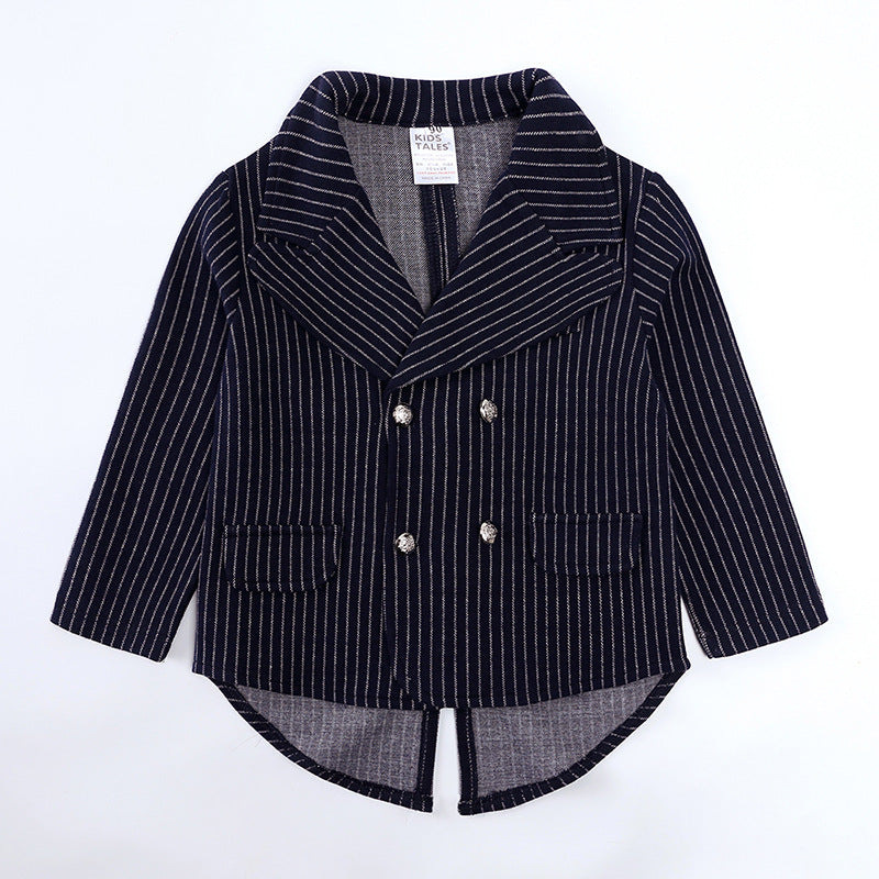 Coat long sleeved shirt long pants three pieces