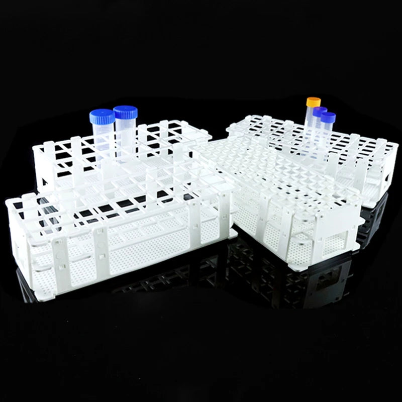Plastic Test Tube Rack For 13mm 16mm 20mm 25mm 30mm Tubes, White Centrifuge Tube Rack , Detachable , 21-Holes 24 40 60 90 Holes