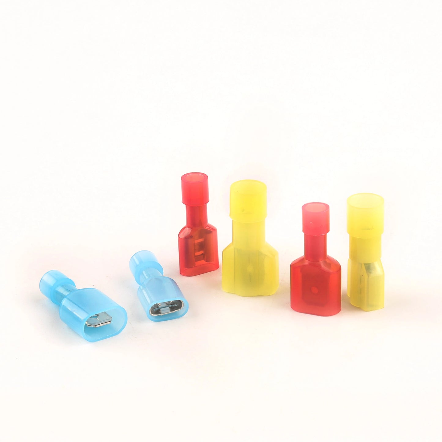 50PCS Nylon Fully Insulated Spade Female+ Male  Electrical Crimp Terminators Terminals Crimp Wire Cable Connectors
