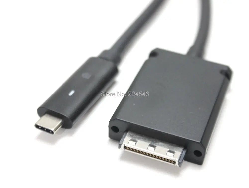 USED USB-C Dock Thunderbolt Cable Cord 120cm for Dell WD15 Docking Station Dell K17 K17A K17A001 Dock