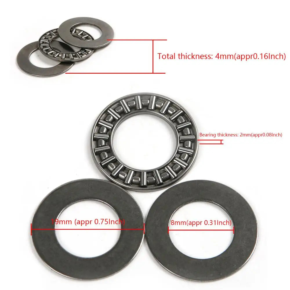 10 Sets 3-in-1 AXK0619- AXK1730+2AS Thrust Needle Flat Roller Bearings With Two Washers Thrust Bearings Thrust Ball Bearing