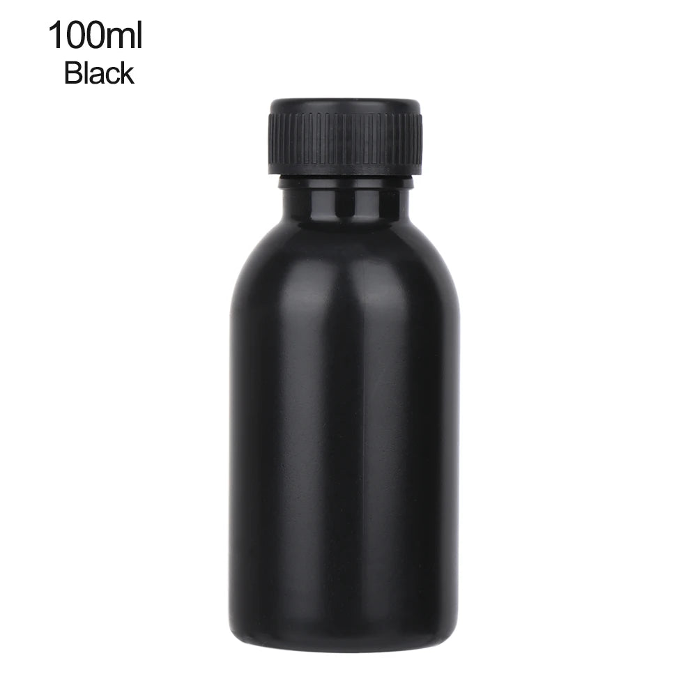1PC 5/10/15/30/60/100/250ml Plastic PET Clear Empty Seal Bottle Liquid Container Reagent Packing Storage Jar Industrial Supplies