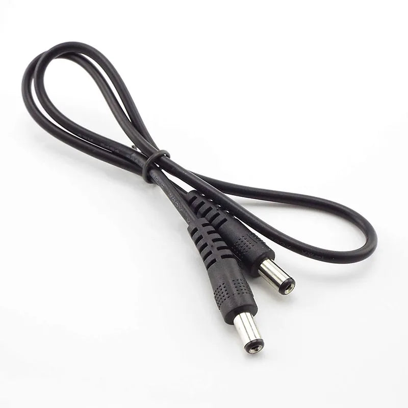 12V 3A DC male to male Power supply diy cord cable 5.5 x 2.1mm Male CCTV Adapter Connector Power Extension Cords 0.5M/1M/2M