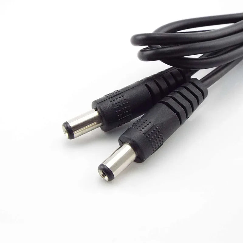 12V 3A DC male to male Power supply diy cord cable 5.5 x 2.1mm Male CCTV Adapter Connector Power Extension Cords 0.5M/1M/2M