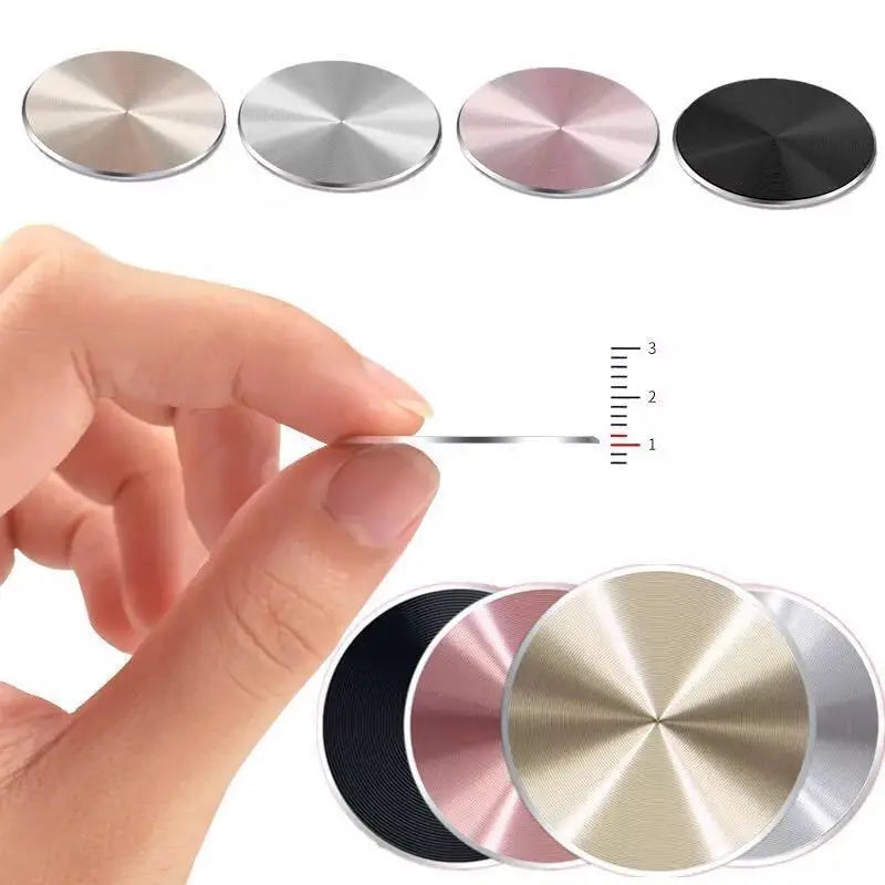 New iphone Sticker Metal Plate disk iron sheet Magnet Mobile Phone Holder accessories For Magnetic Car Phone Stand holders