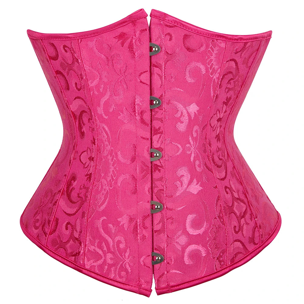 SEXY Gothic Underbust Corset and Waist cincher Bustiers Top Workout Shape Body Belt Plus size Lingerie S-6XL