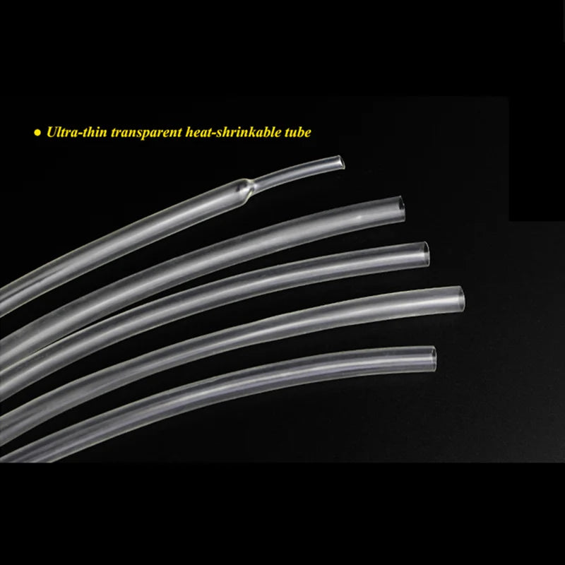 7meters/lot Clear Heat Shrink Tube Transparent Shrinkable Tubing 2:1 8mm 10mm 12mm 14mm 16m 18mm 20mm Cable Sleeve Wrap Wire Kit