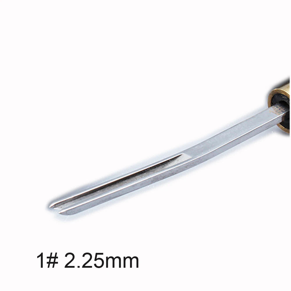 Leather Edge Cutter Beveller Beveling Skiving Knife Steel Sharper 0.6/0/7/1/3/1.8mm Ebony Handle Leather Craft Trimming Tool
