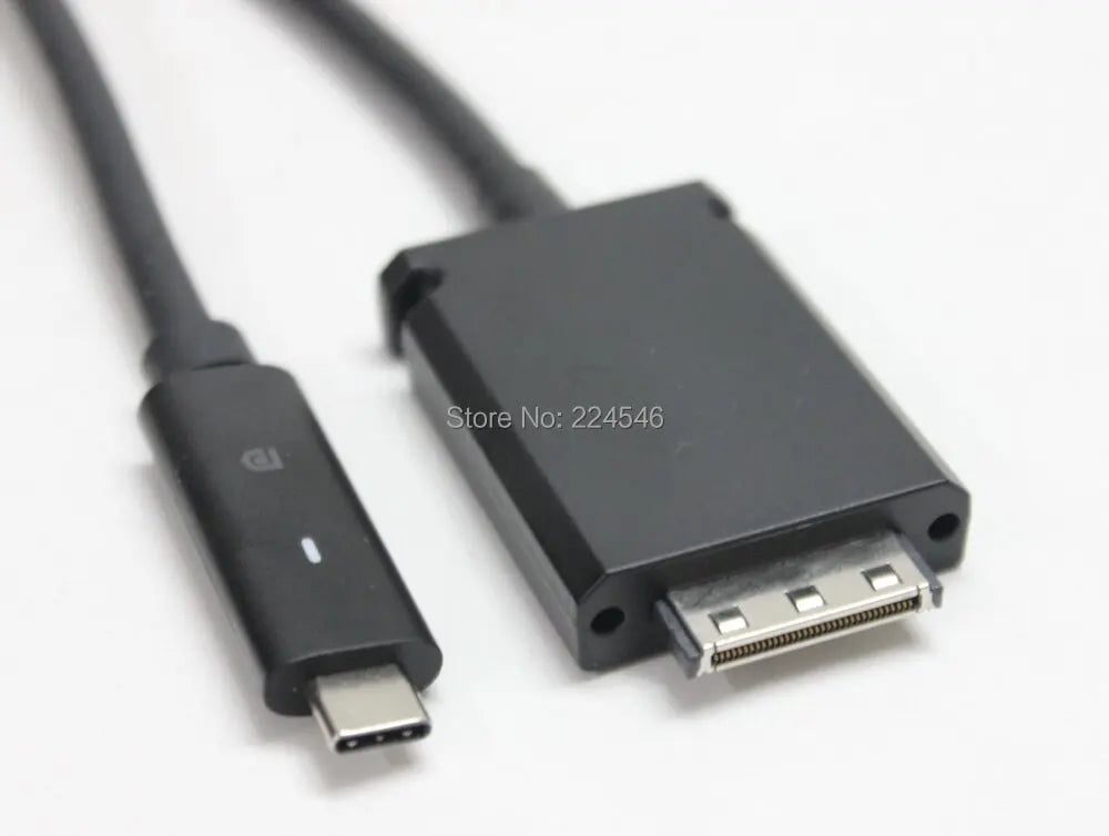 USED USB-C Dock Thunderbolt Cable Cord 120cm for Dell WD15 Docking Station Dell K17 K17A K17A001 Dock