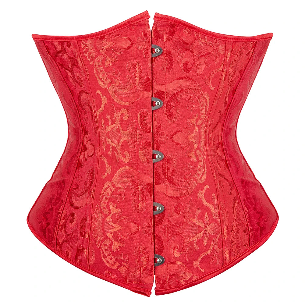 SEXY Gothic Underbust Corset and Waist cincher Bustiers Top Workout Shape Body Belt Plus size Lingerie S-6XL