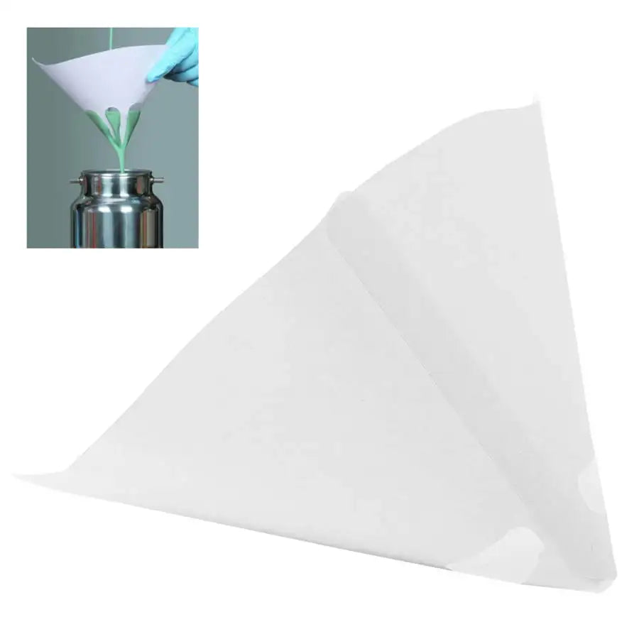 100Pcs Paint Filter Paper Fine Strainers Micron Sieve Filter Nylon Furniture Machinery Mesh Net Funnel Industrial Supplies