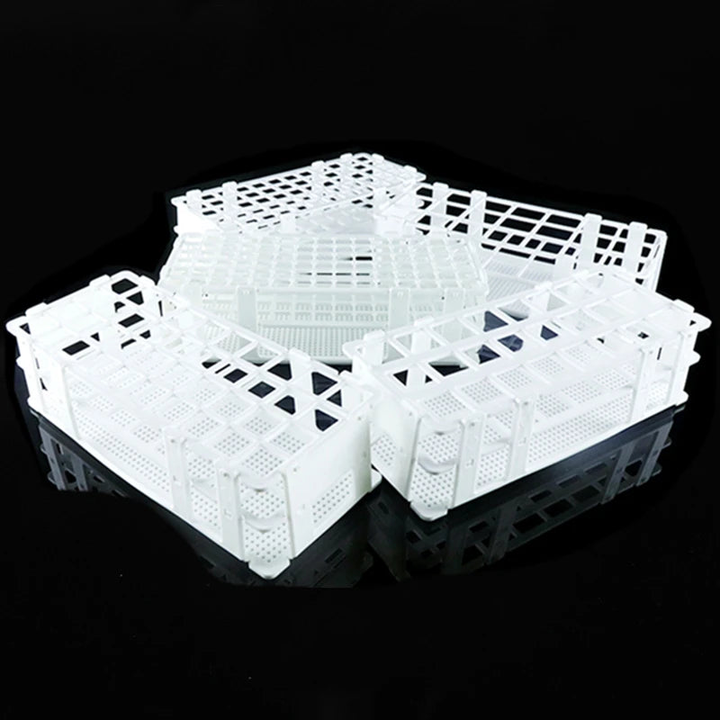 Plastic Test Tube Rack For 13mm 16mm 20mm 25mm 30mm Tubes, White Centrifuge Tube Rack , Detachable , 21-Holes 24 40 60 90 Holes