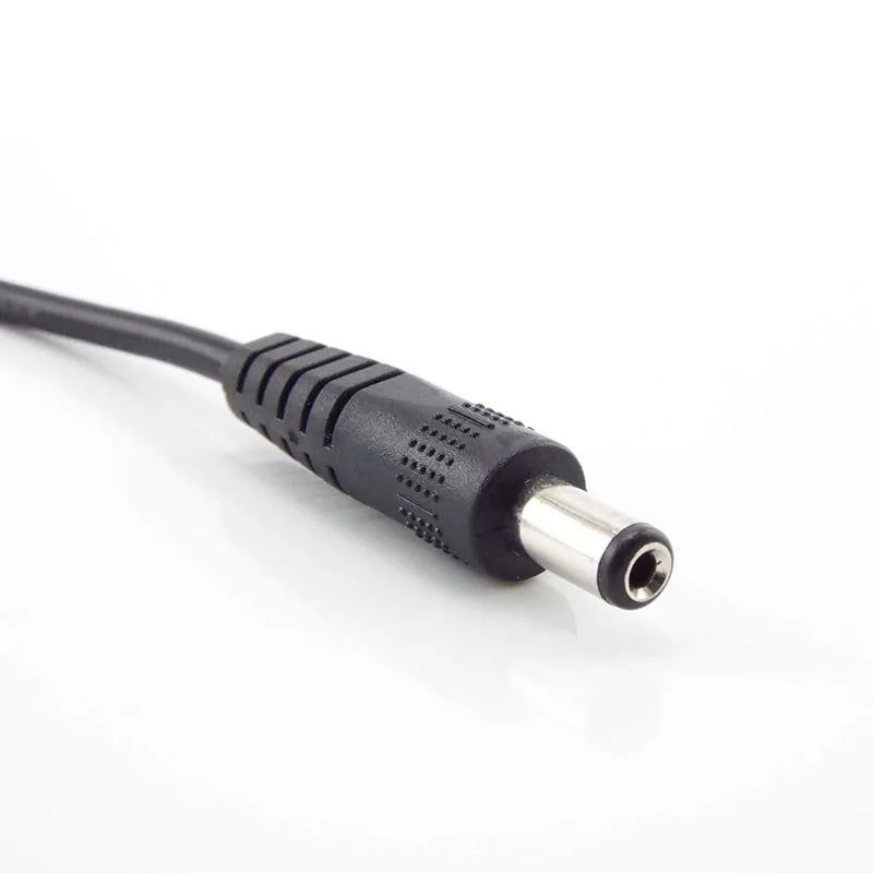 12V 3A DC male to male Power supply diy cord cable 5.5 x 2.1mm Male CCTV Adapter Connector Power Extension Cords 0.5M/1M/2M
