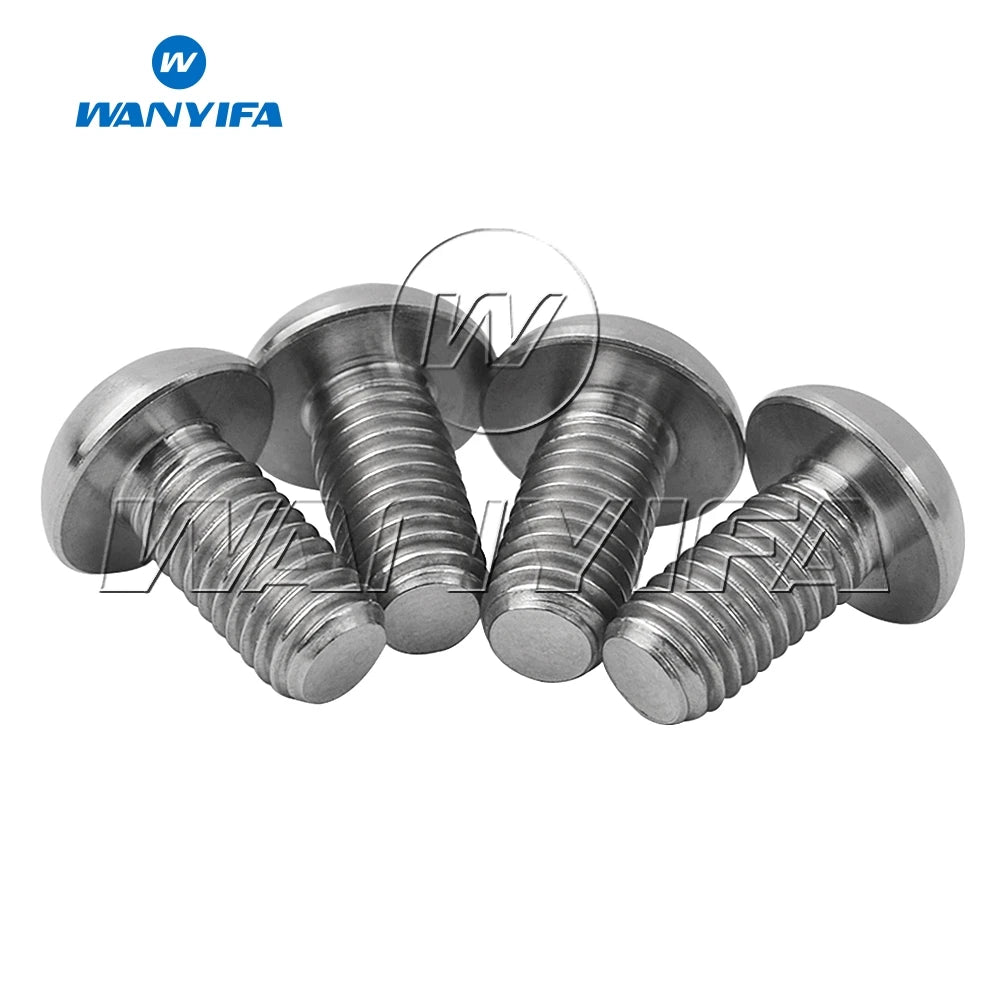 Wanyifa Titanium Bolts M5x8 M5x10 M5x12 M5x15mm Round Head Inner Hexagon Screw for Bicycle Bottle Cage