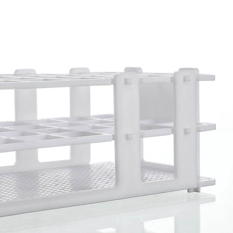 Plastic Test Tube Rack For 13mm 16mm 20mm 25mm 30mm Tubes, White Centrifuge Tube Rack , Detachable , 21-Holes 24 40 60 90 Holes