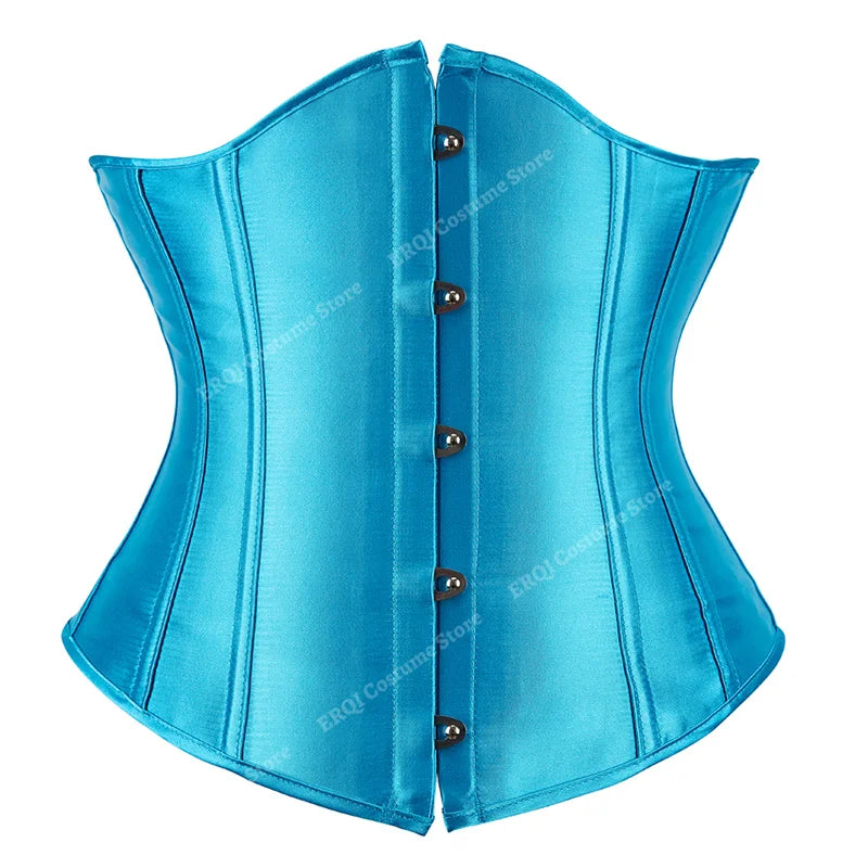 SEXY Gothic Underbust Corset and Waist cincher Bustiers Top Workout Shape Body Belt Plus size Lingerie S-6XL