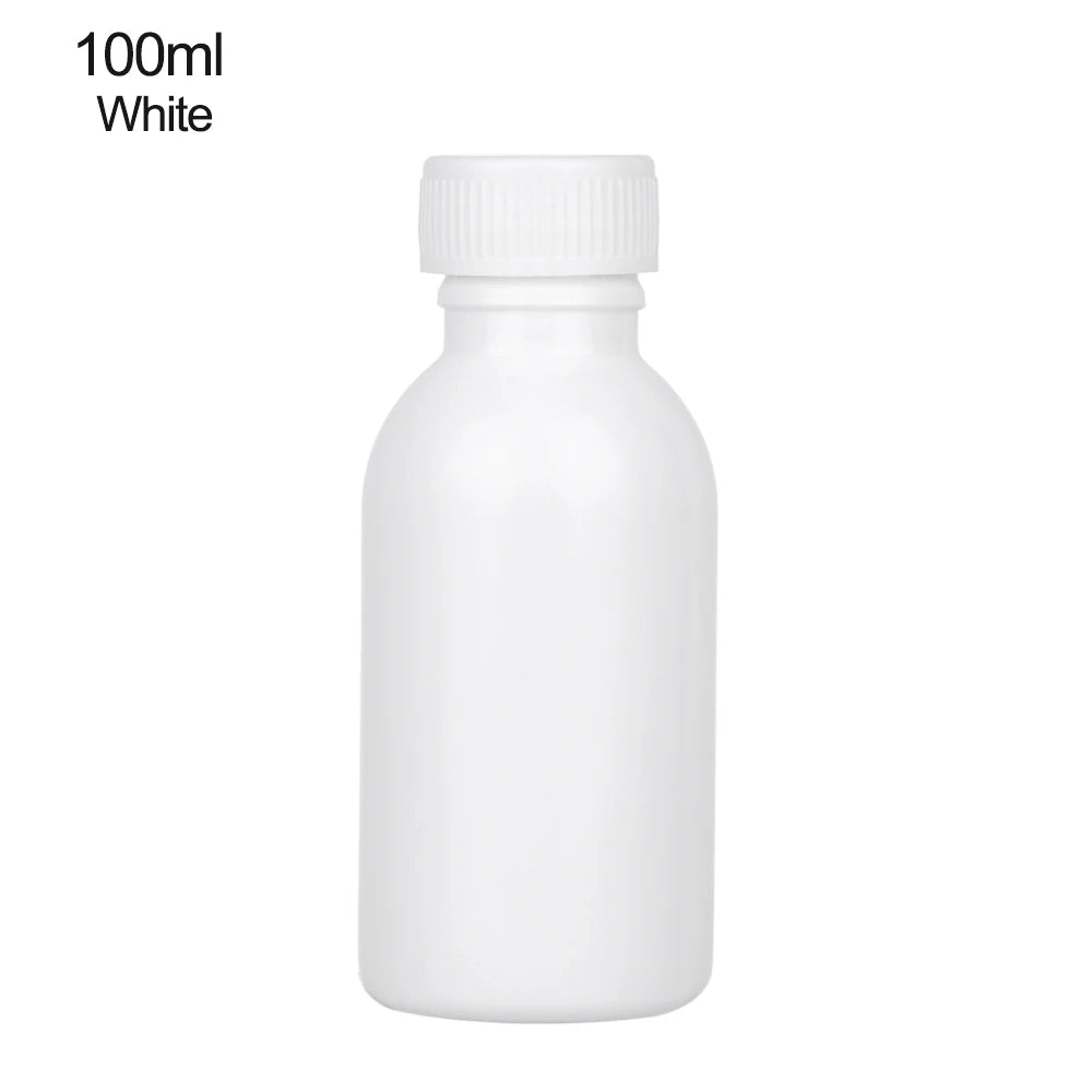 1PC 5/10/15/30/60/100/250ml Plastic PET Clear Empty Seal Bottle Liquid Container Reagent Packing Storage Jar Industrial Supplies