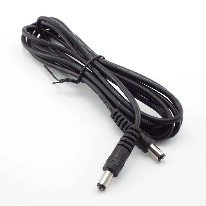 12V 3A DC male to male Power supply diy cord cable 5.5 x 2.1mm Male CCTV Adapter Connector Power Extension Cords 0.5M/1M/2M