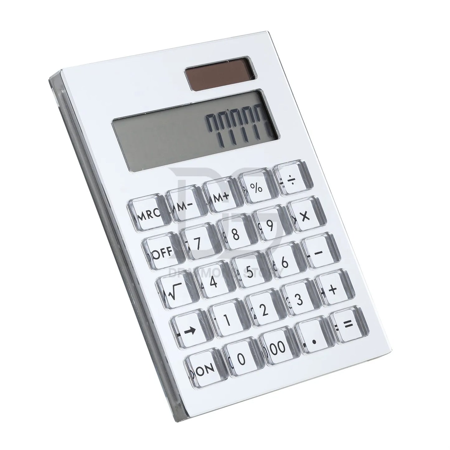 Yellow Gold Acrylic Pen Holder  Organizer + Solar Energy Calculator Desk Kit