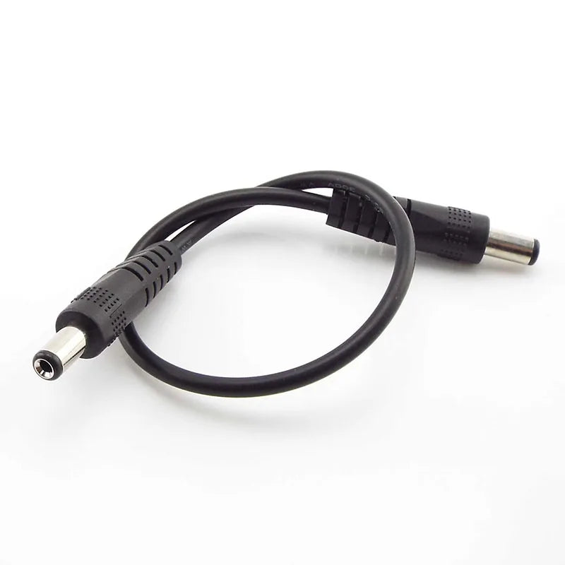 12V 3A DC male to male Power supply diy cord cable 5.5 x 2.1mm Male CCTV Adapter Connector Power Extension Cords 0.5M/1M/2M