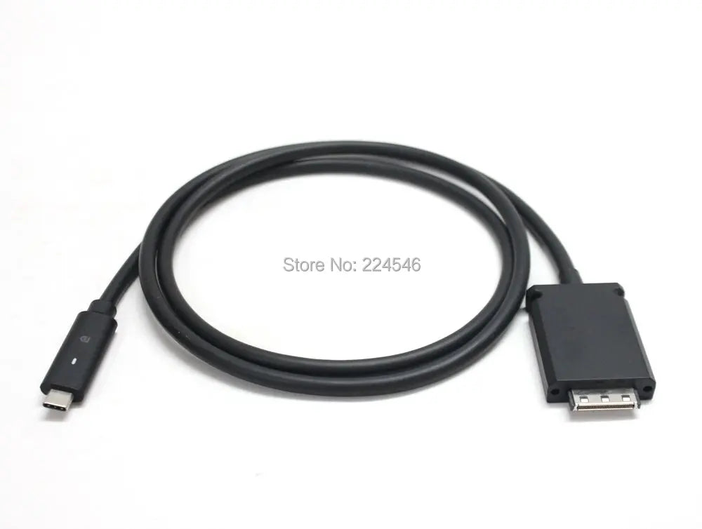 USED USB-C Dock Thunderbolt Cable Cord 120cm for Dell WD15 Docking Station Dell K17 K17A K17A001 Dock