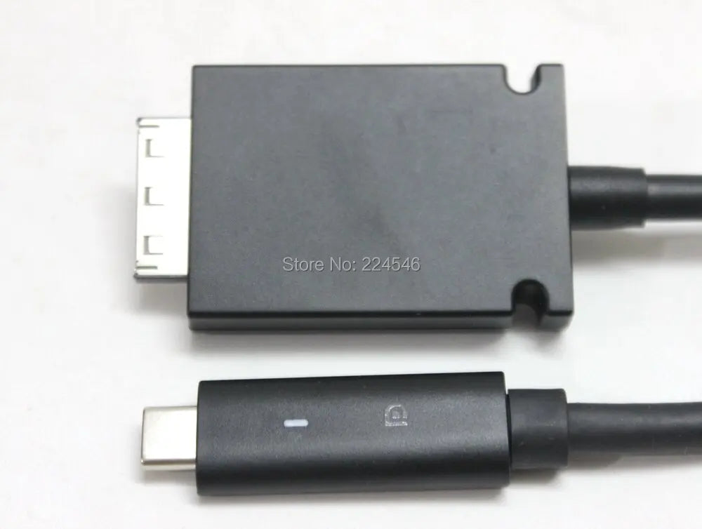 USED USB-C Dock Thunderbolt Cable Cord 120cm for Dell WD15 Docking Station Dell K17 K17A K17A001 Dock