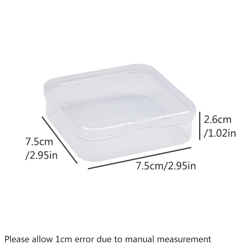 12 Transparent Storage Boxes for Arts and Crafts Parts Small Beads Accessories Storage Boxes