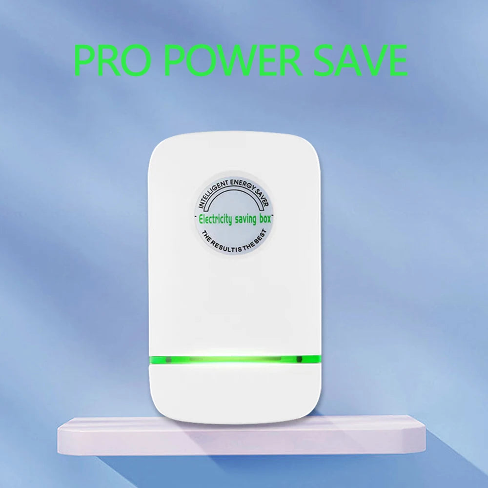 Pro Power save Energy Saver 90V-250V Home Office Voltage Stabilizer EU Plug - Electricity Saving Box for Stable Power Supply