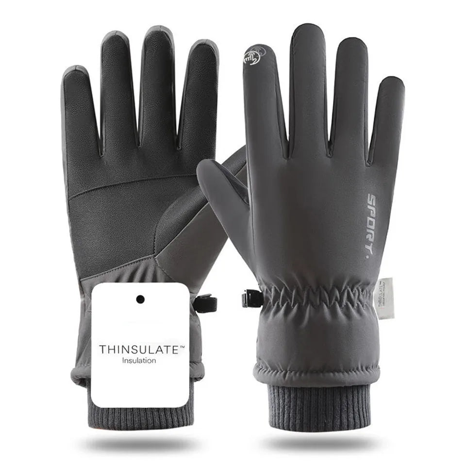 GTUBIKE Waterproof Men’s Women’s Winter Cycling Gloves Thermal Touchscreen Ski Gloves for Running Outdoor Sports Gloves