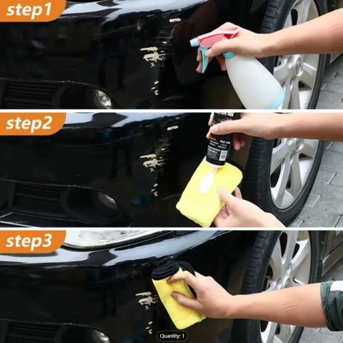 Car Scratch Repair Paste Car scratch repair paste with cloth and sponge Car wax for polishing and repairing paint scratches Deep