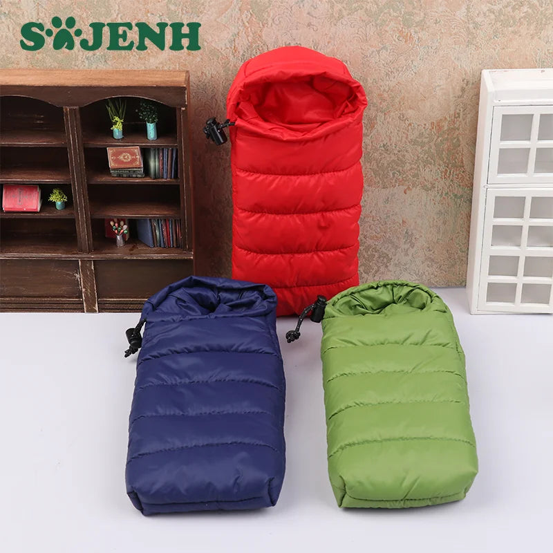 Creative Doll House Simulation Sleeping Bag Pieces Bedroom Furniture Toys Dollhouse Outdoor Camping Scene Decoration Accessories