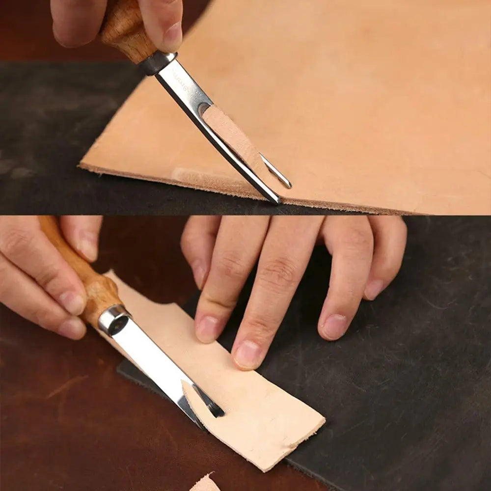 1pc Practical Leather Craft Edge Beveler Skiving Beveling Cutting DIY Handmade Cutting Hand Trimming Leather Craft Tools