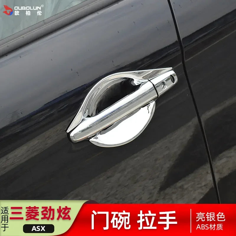 Car Accessories For Mitsubishi ASX 2013-2014 2015 2016 -2020 Exterior door bowl protective cover decorative sequin car stickers