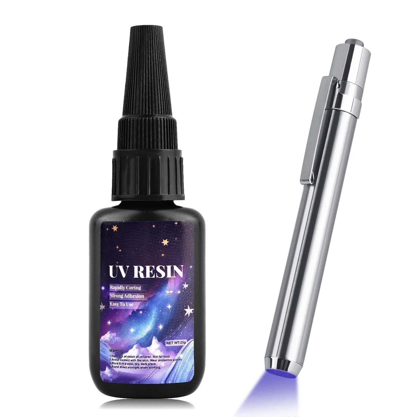 25g UV Resin Glue Bonding & Welding UV Glue With Light Quick-Drying Resin Glue For Bonding Glass Metal Wood DIY Crafts Decor