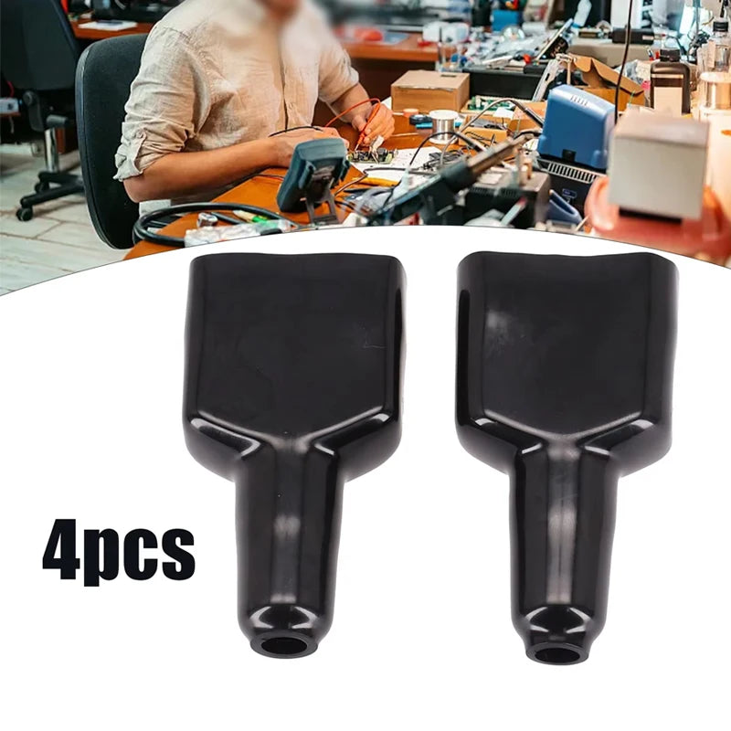 4 PCS Plug Cover Waterproof 50A For Plug Connector Dustproof Cable Jacket Black For Caravan Solar Panel Accessories