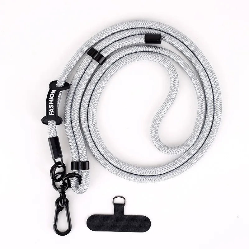 1Pc Adjustable Mobile Phone Strap Lanyard Crossbody XYun Lanyards Neck Rope with Patch for iPhone Cell Phone Hanging Cord Strap