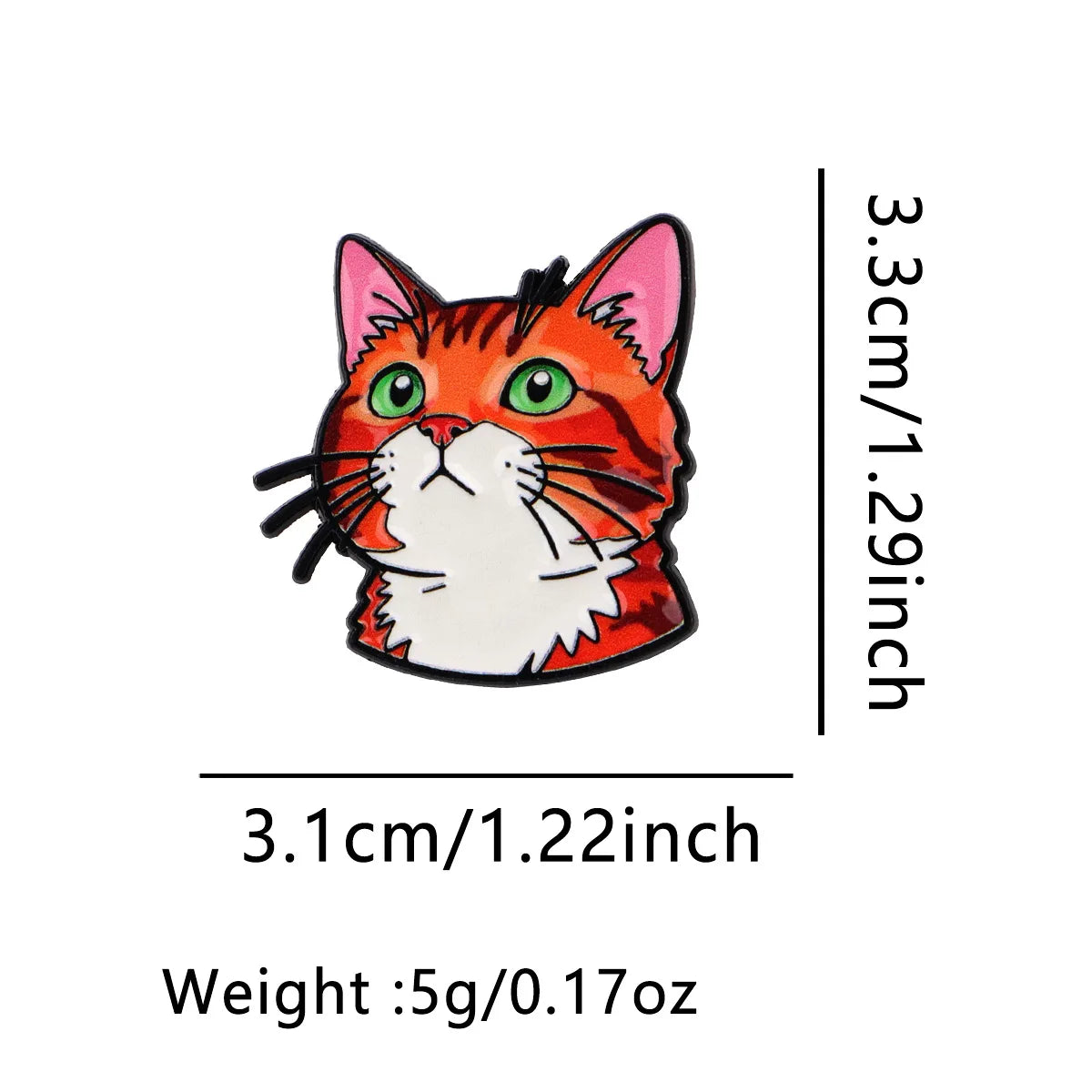 Starry Night Cat Silhouette Brooch - Van Gogh Style Art Enamel Pin Badge Fashion Jewelry Gifts