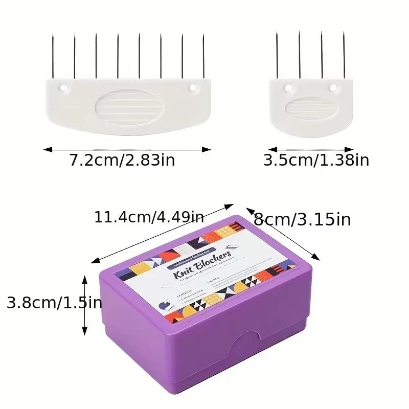 1pack Knit Blockers Essential Knitting and Sewing Accessory for Perfectly Aligned Blocks Sewing tools
