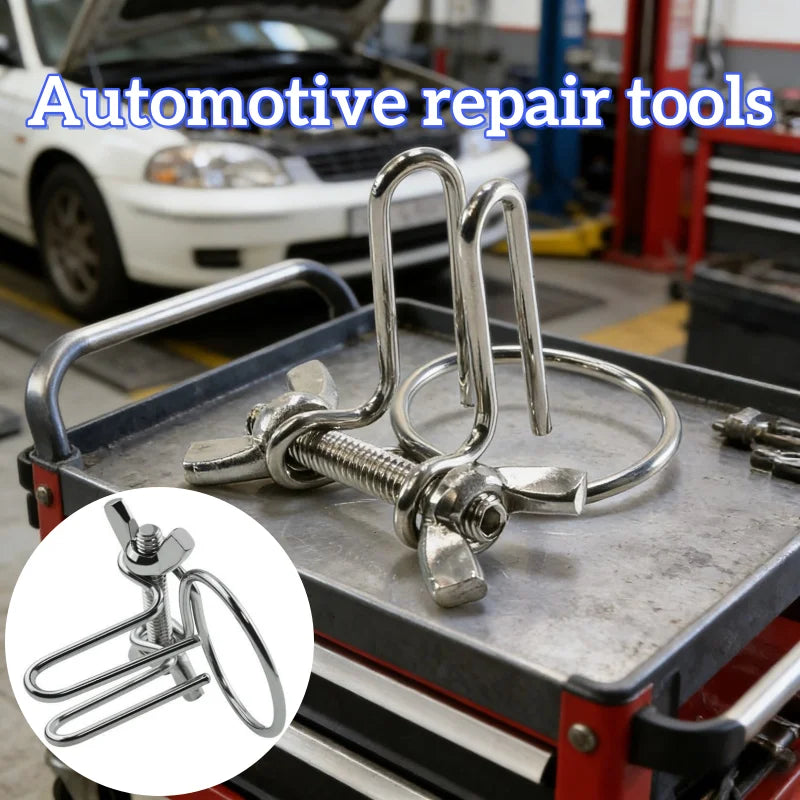 Portable Household Metal Car Repair Tools with Stainless Steel Metal Small Brackets for Outdoor Cycling and Automotive Supplies